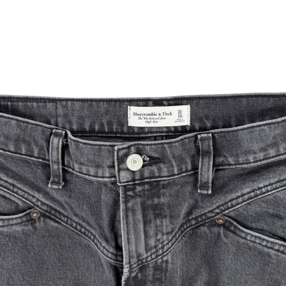 Abercrombie & Fitch The 90s Relaxed Jean Women 30 10R High Rise Western Yoke